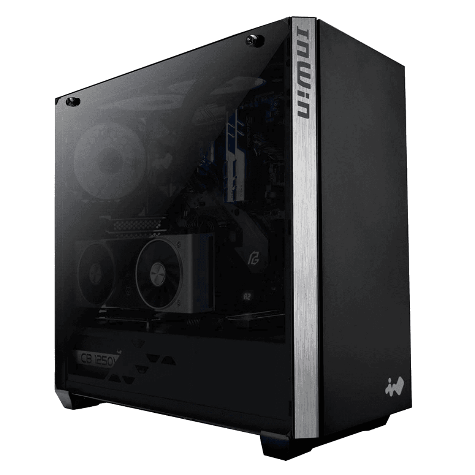 Система в корпусе InWin 216 за тонированным стеклом