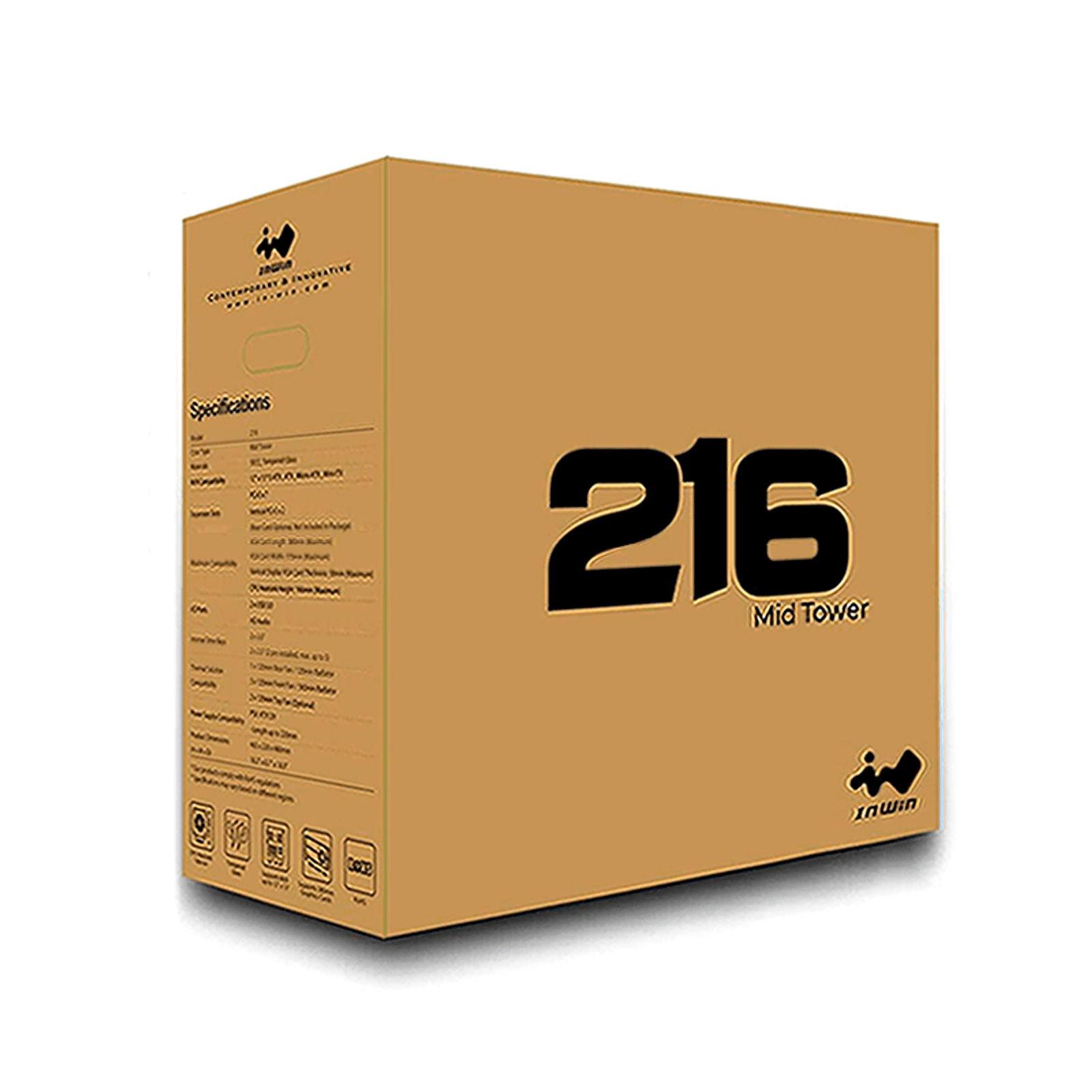 Упаковка корпуса InWin 216