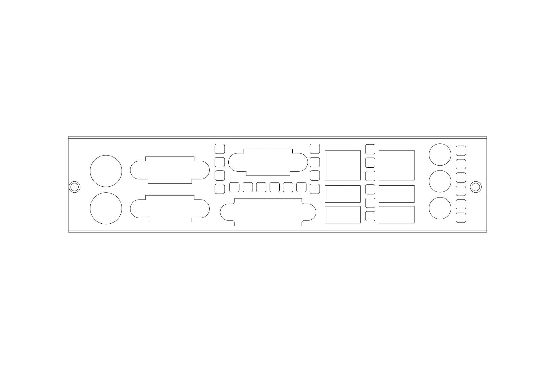 Back I/O Shield Plate 2RAVIQ052000