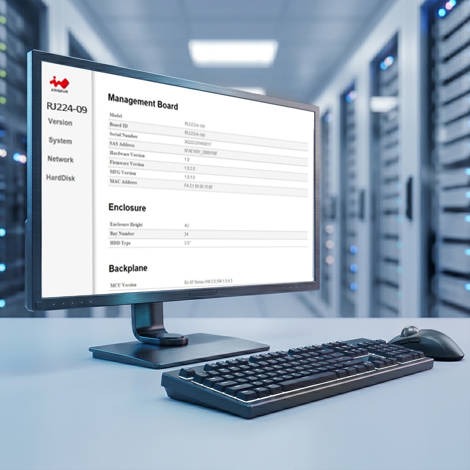 Web GUI IW-RJ224-09