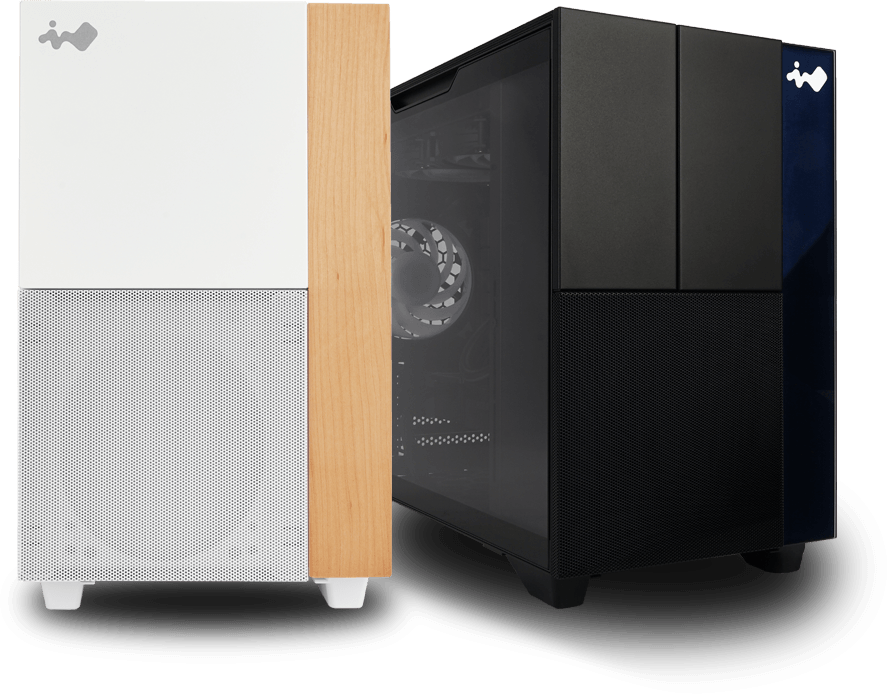 Белый InWin F3 с деревянной передней вставкой