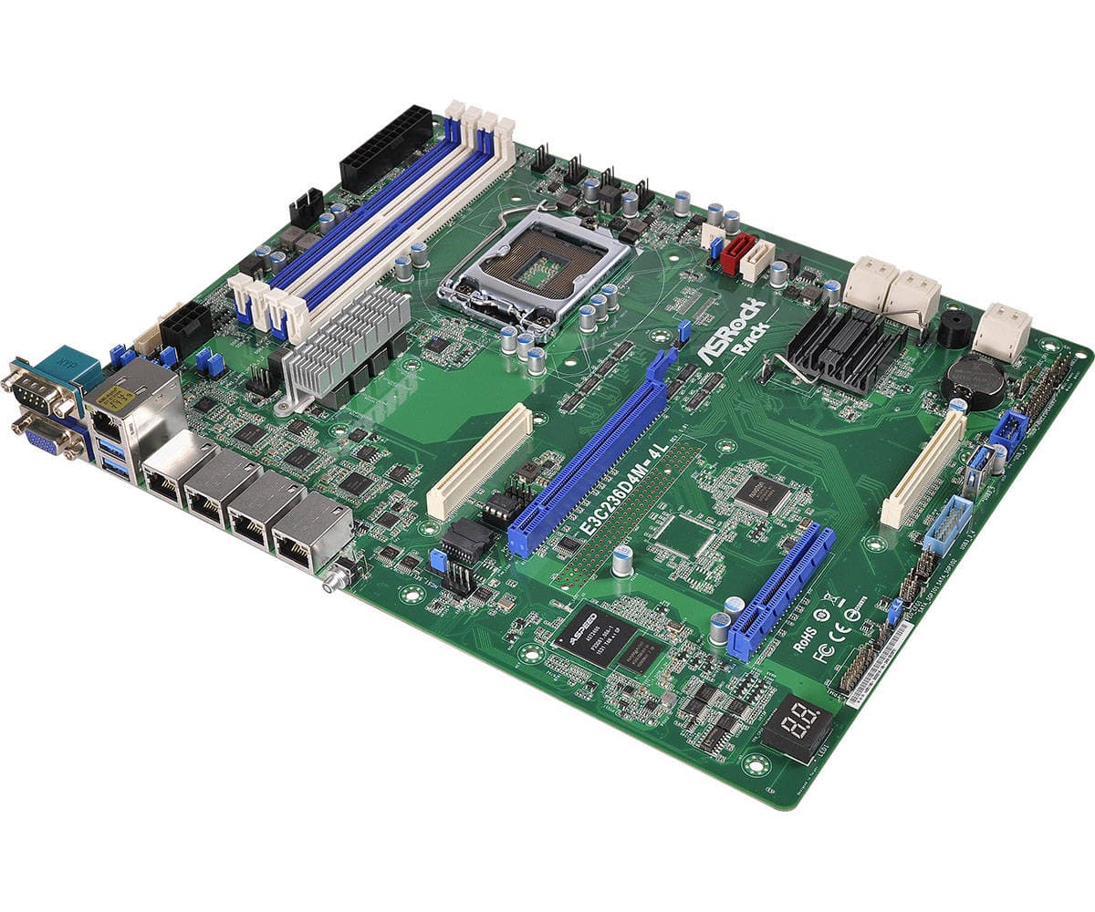 Внутренняя компоновка ASRock Rack E3C236D4M-4L