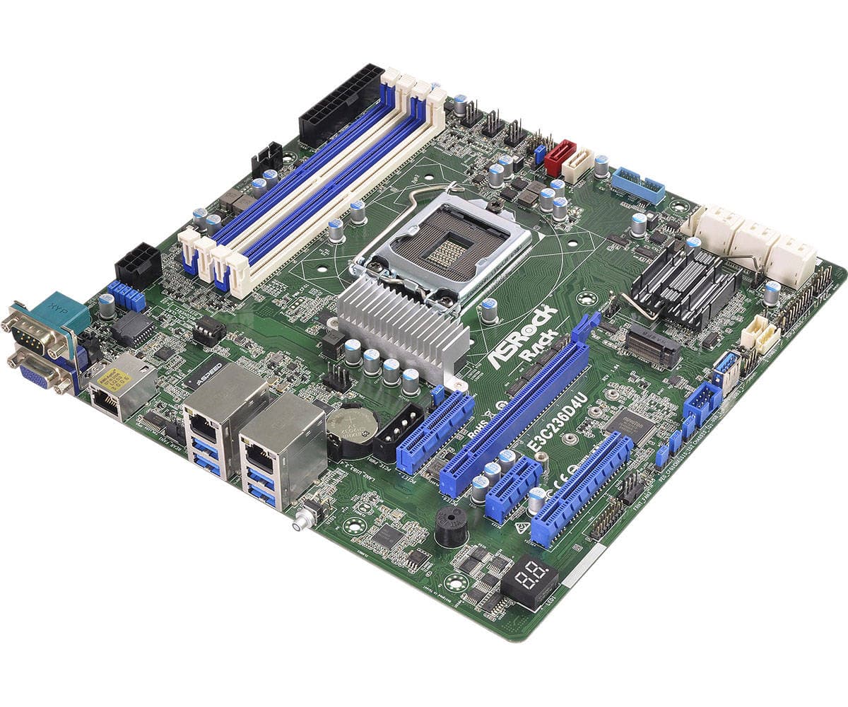 Внутренняя компоновка ASRock Rack E3C236D4U