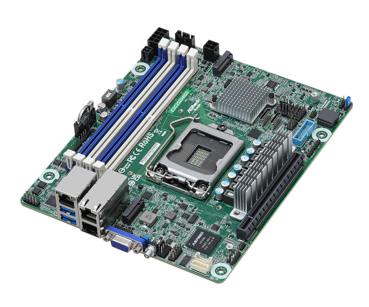 Внутренняя компоновка ASRock Rack E3C252D4ID2
