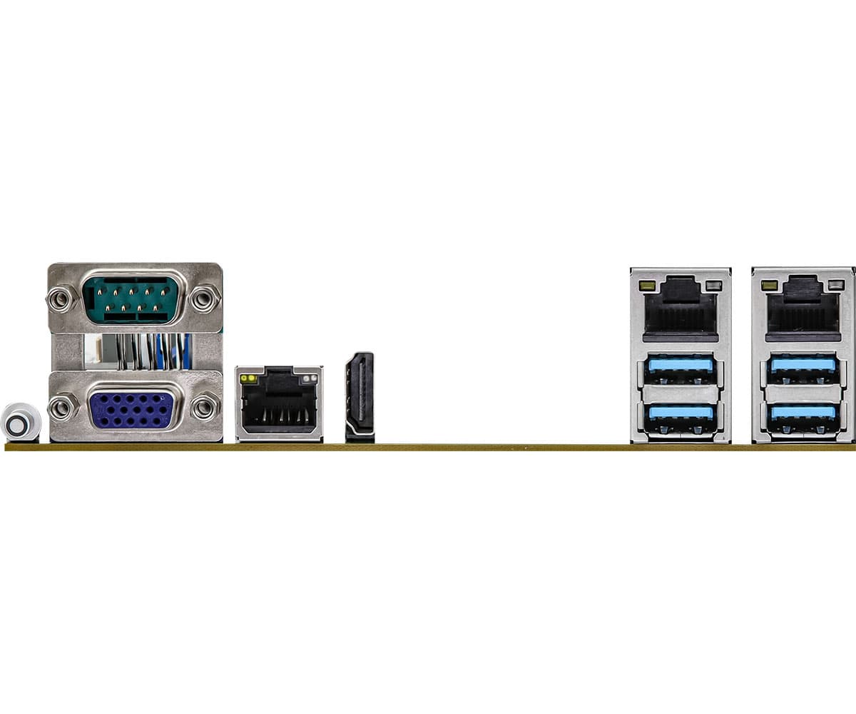 Накопители и задняя панель ASRock Rack E3C252D4U