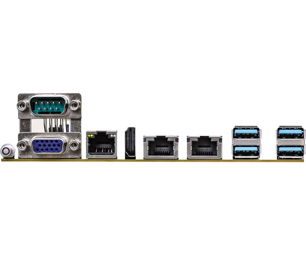 Накопители и задняя панель ASRock Rack E3C252D4U-2T