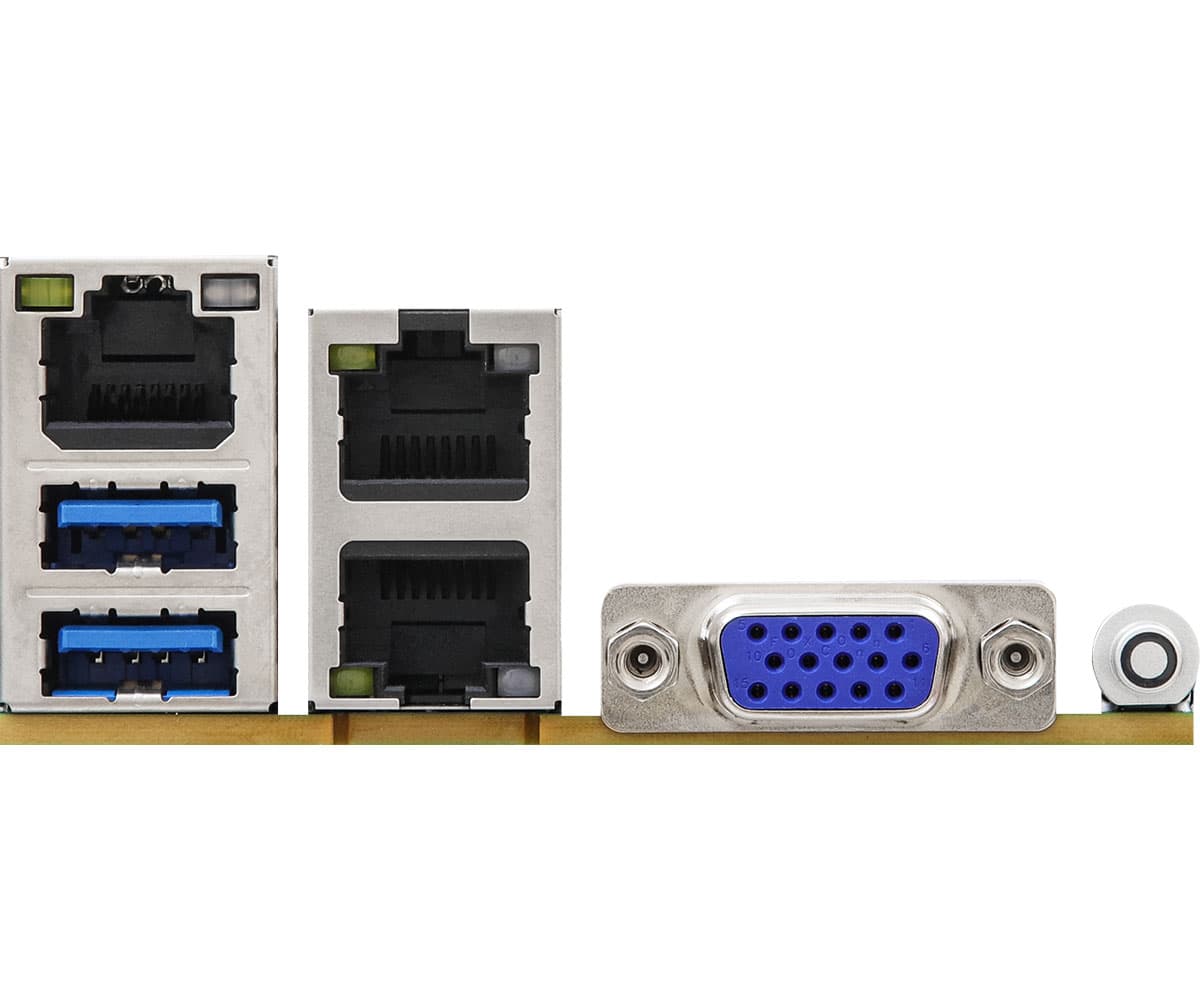 Накопители и задняя панель ASRock Rack E3C256D4ID-2T