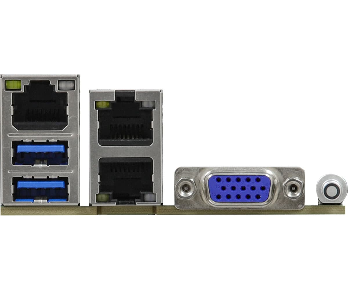 Накопители и задняя панель ASRock Rack E3C256D4ID2