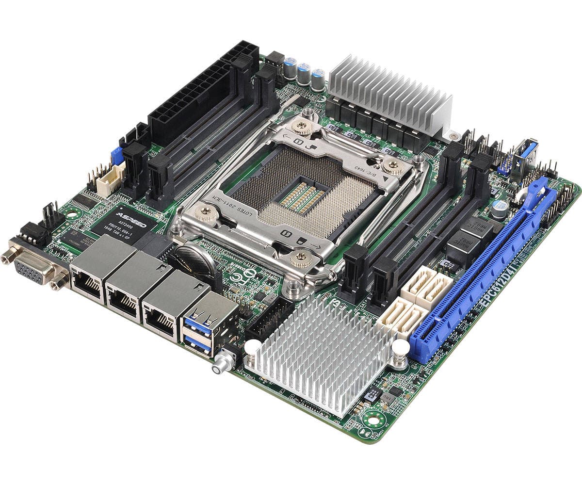 Внутренняя компоновка ASRock Rack EPC612D4I