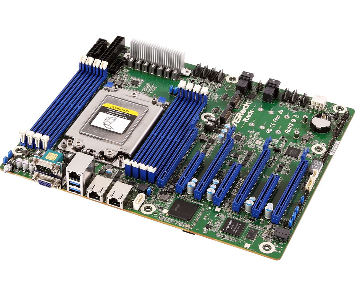 Внутренняя компоновка ASRock Rack EPYCD8