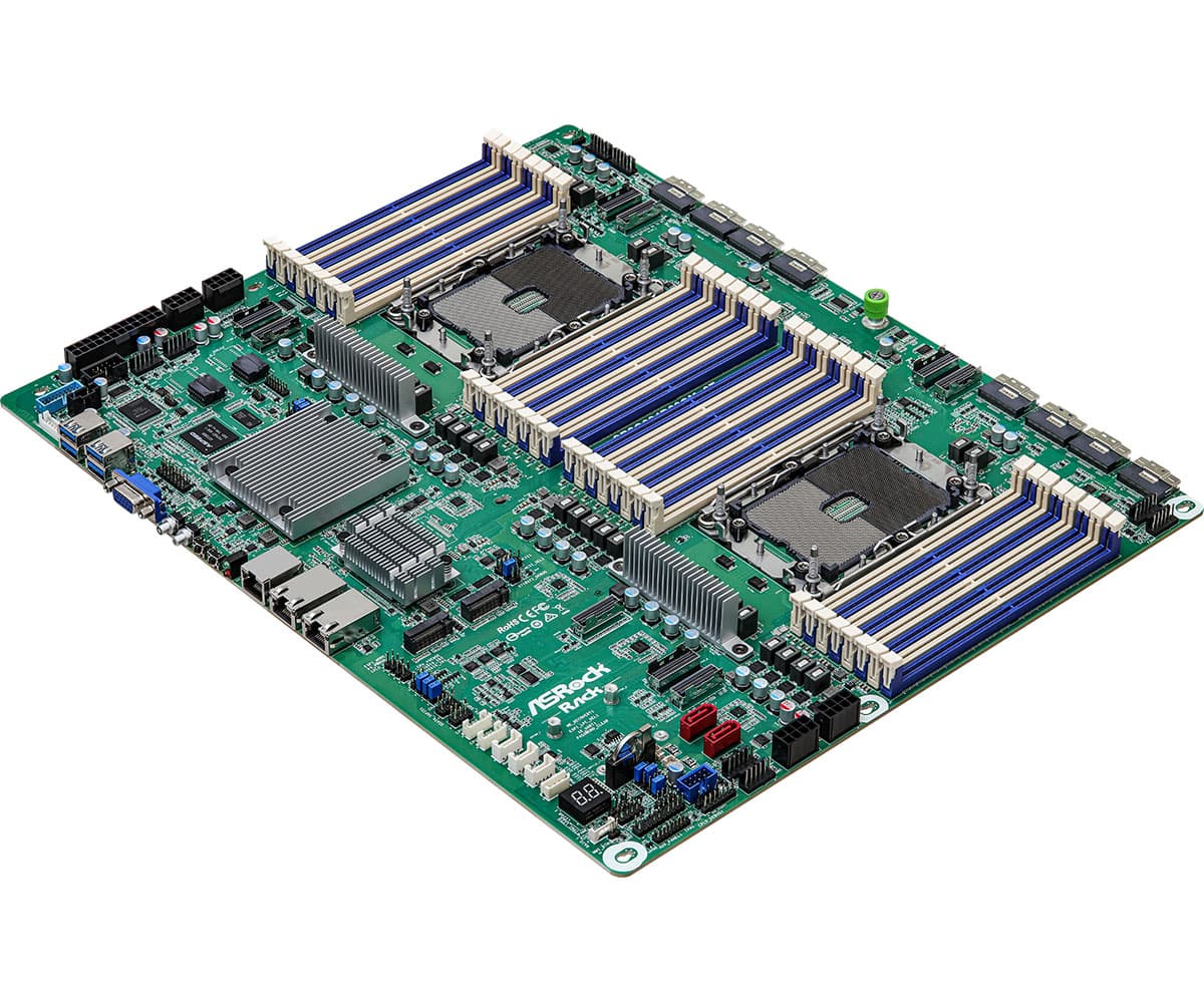 Внутренняя компоновка ASRock Rack SP2C621D32GM-2T