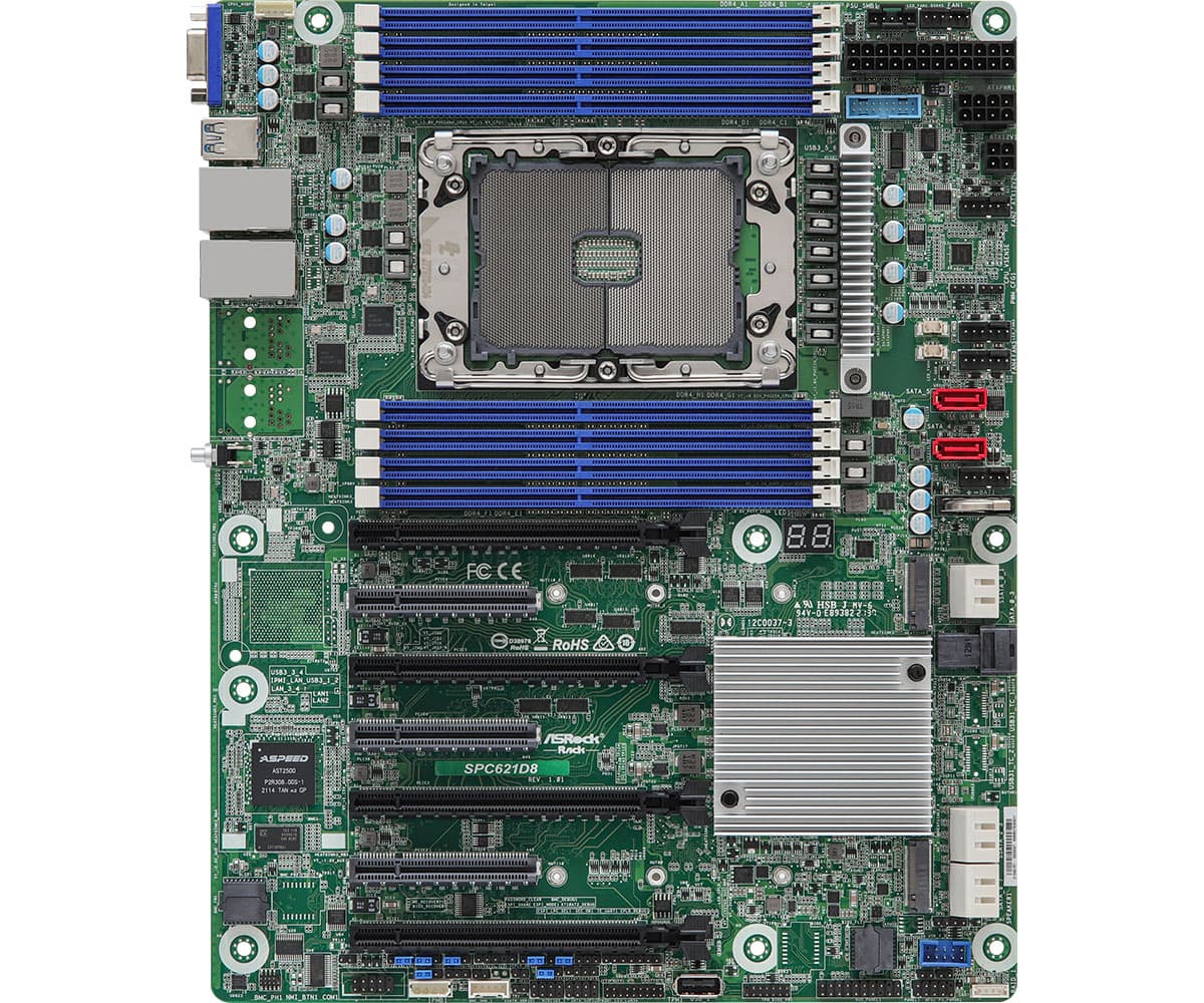 серверная материнская плата ASRock Rack SPC621D8