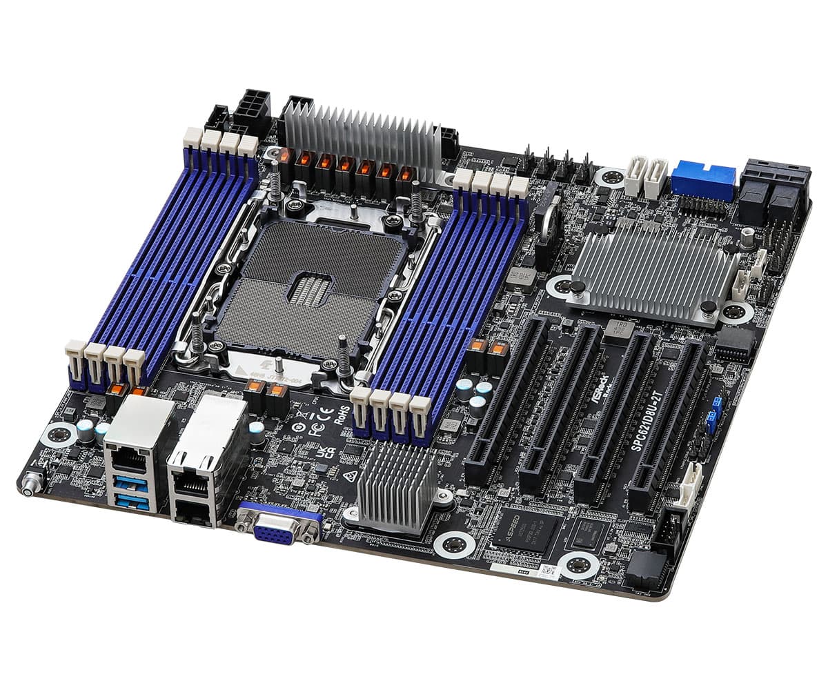 Внутренняя компоновка ASRock Rack SPC621D8U-2T