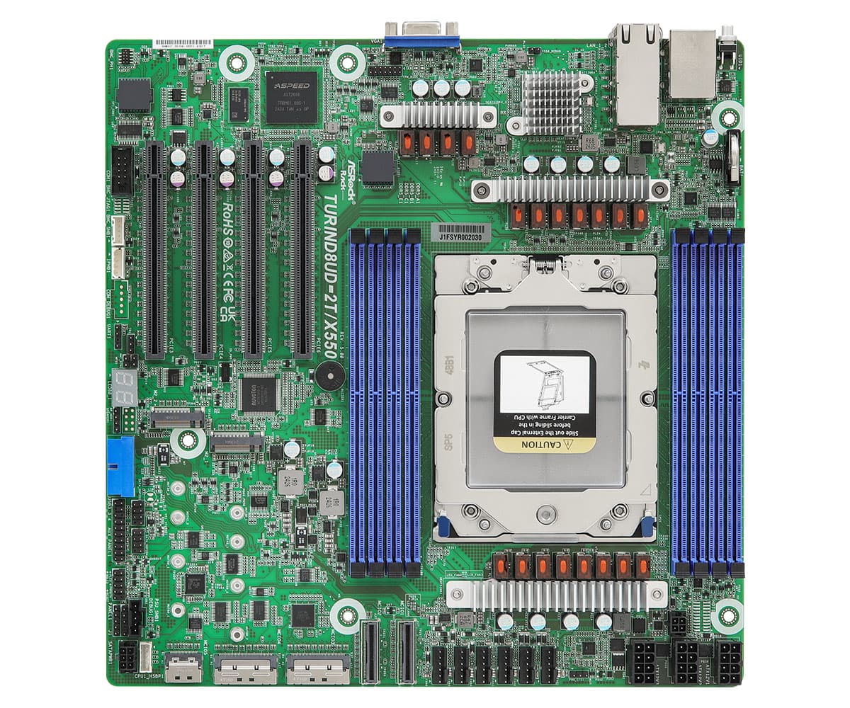 серверная материнская плата ASRock Rack TURIND8UD-2T/X550