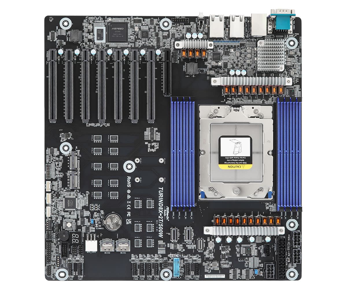серверная материнская плата ASRock Rack TURIND8X-2T/500W