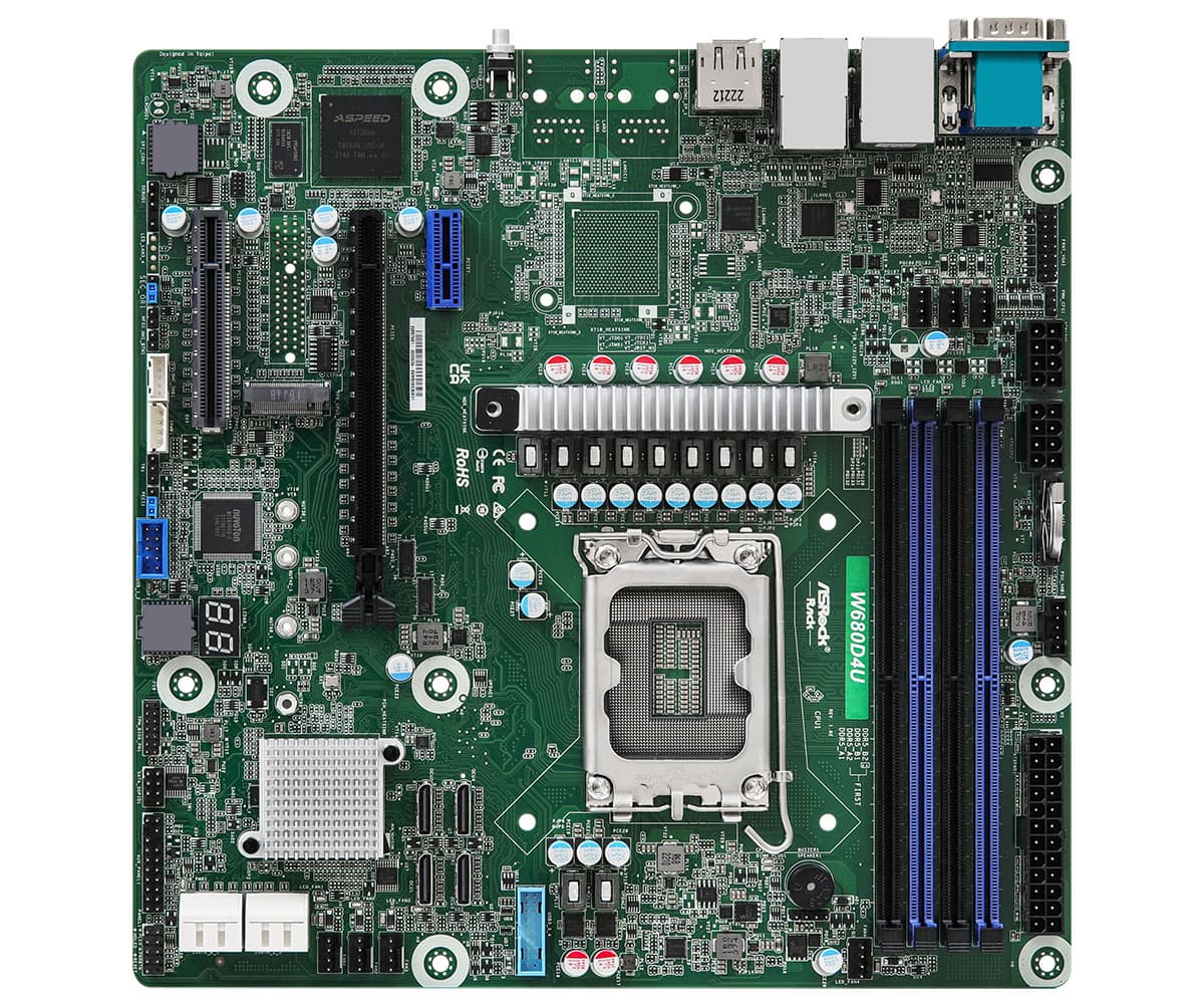 серверная материнская плата ASRock Rack W680D4U