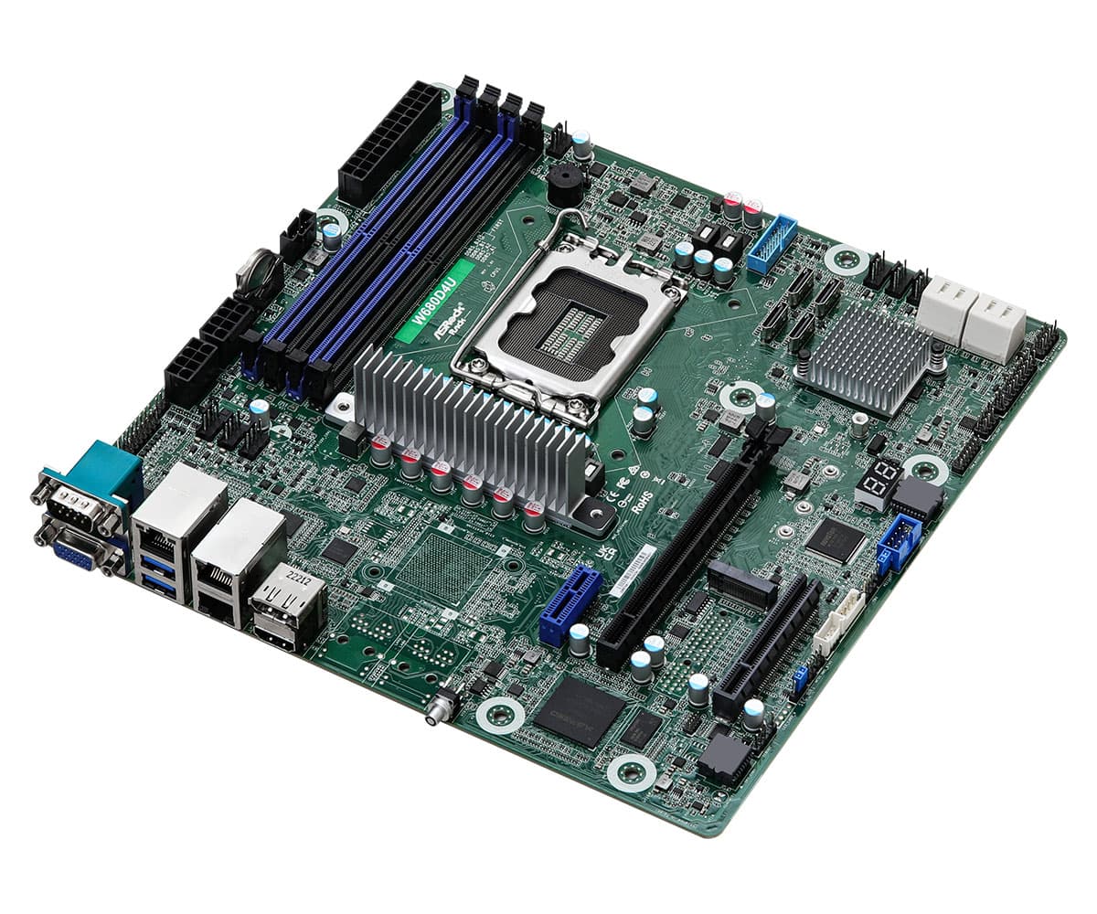 Внутренняя компоновка ASRock Rack W680D4U