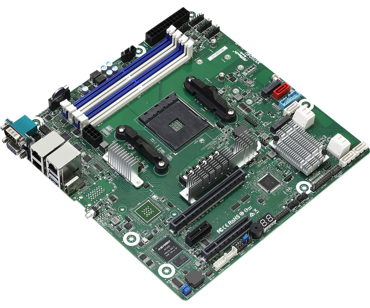 Внутренняя компоновка ASRock Rack X570D4U