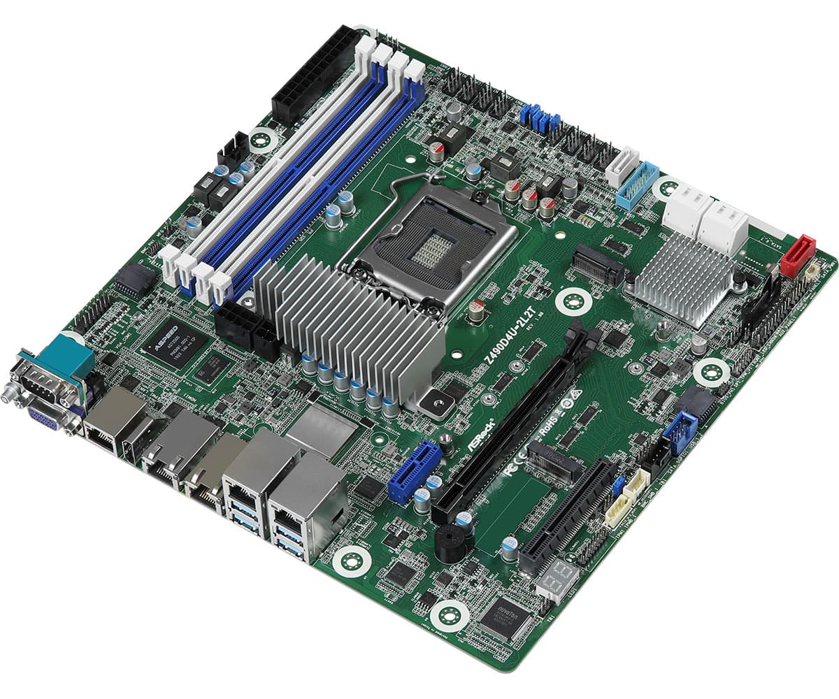 Внутренняя компоновка ASRock Rack Z490D4U-2L2T