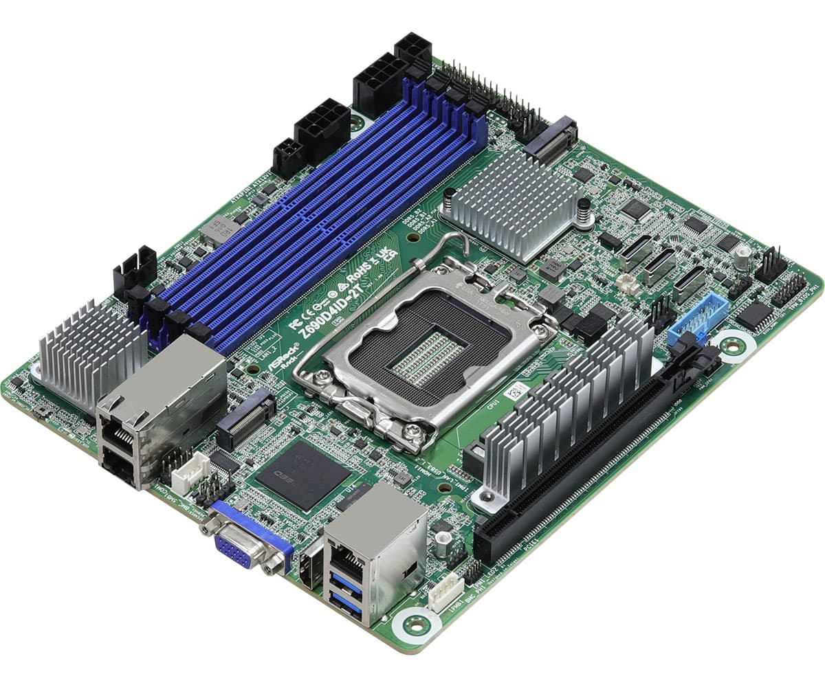 Внутренняя компоновка ASRock Rack Z690D4ID-2T