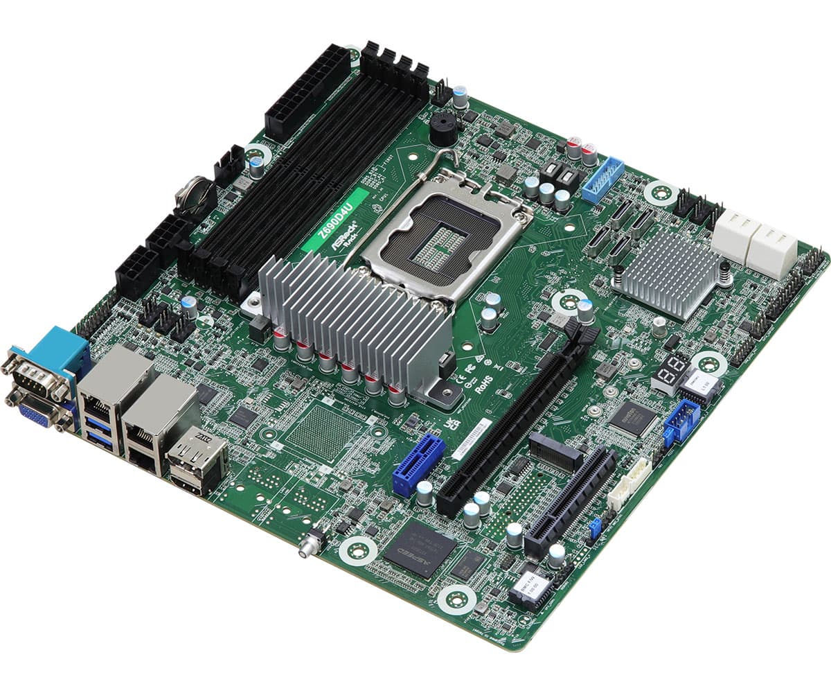 Внутренняя компоновка ASRock Rack Z690D4U