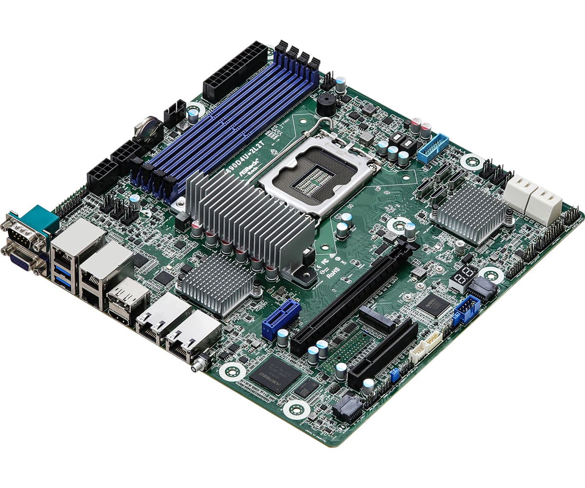 Внутренняя компоновка ASRock Rack Z690D4U-2L2T