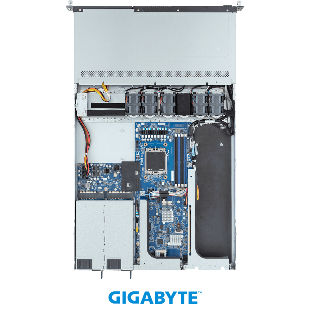 Накопители и задняя панель GIGABYTE R133-C13-AAB1