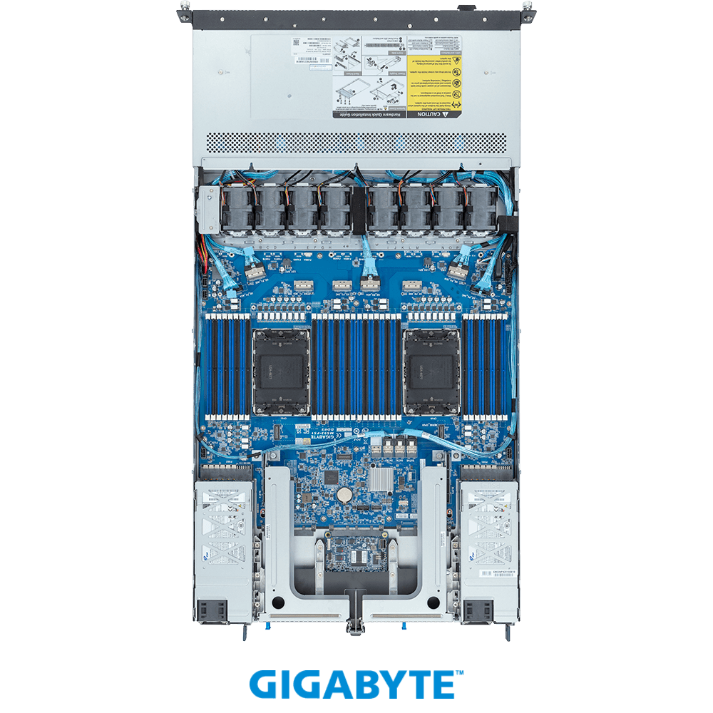 Накопители и задняя панель GIGABYTE R183-S94-AAC2